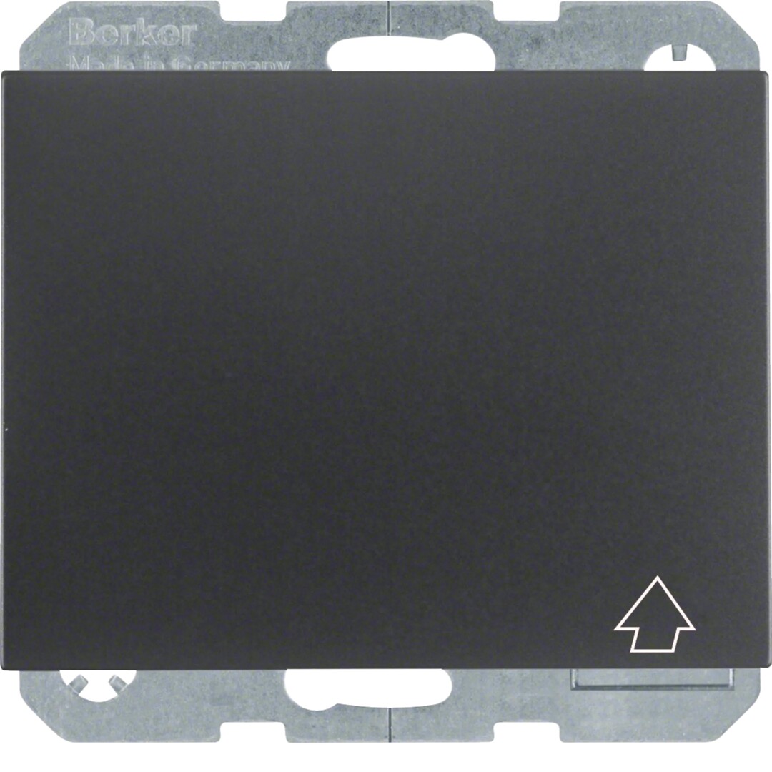 Schuko lizdas QC „Safety Plus“su autodangteliu IP44 Berker K1 antracitas matinis