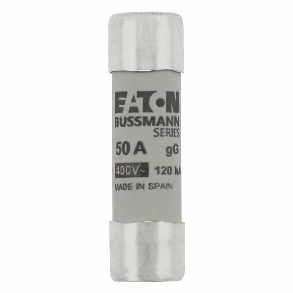 Cilindrinis saugiklis, 14×51 mm, 50A, gG, 400V, AC tipas