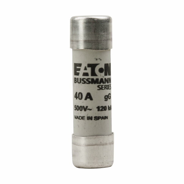 Cilindrinis saugiklis, 14×51 mm, 40A, gG, 500V, AC tipas