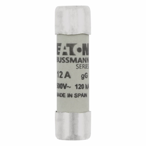Cilindrinis saugiklis, 10×38 mm, 12A, gG, 500V, AC tipas