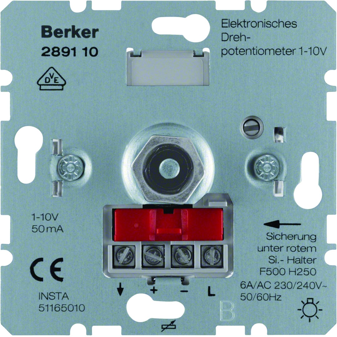 Sukamas dimeris, 1-10 V, Berker
