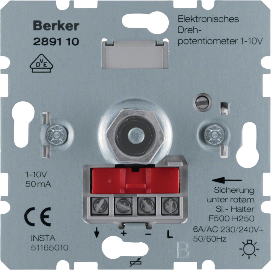 Sukamas dimeris, 1-10 V, Berker