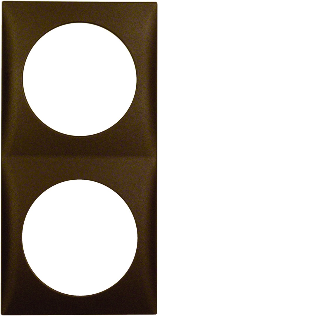 Dvivietis rėmelis, Berker Integro Flow, rudas matinis