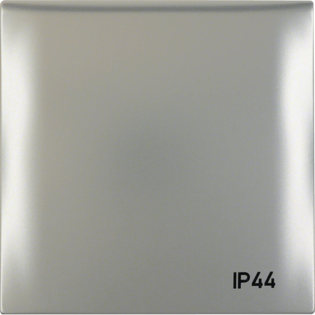 Lizdo dangtelis su simboliu IP44, Berker Integro Flow, chromas matinis