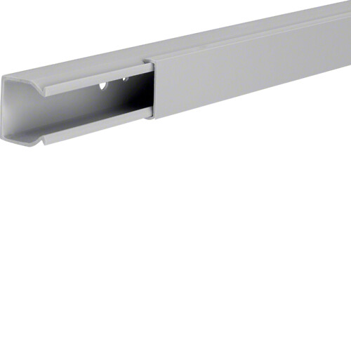 Kanalas PVC su dangčiu, 25×25 mm, šviesiai pilkas RAL7035