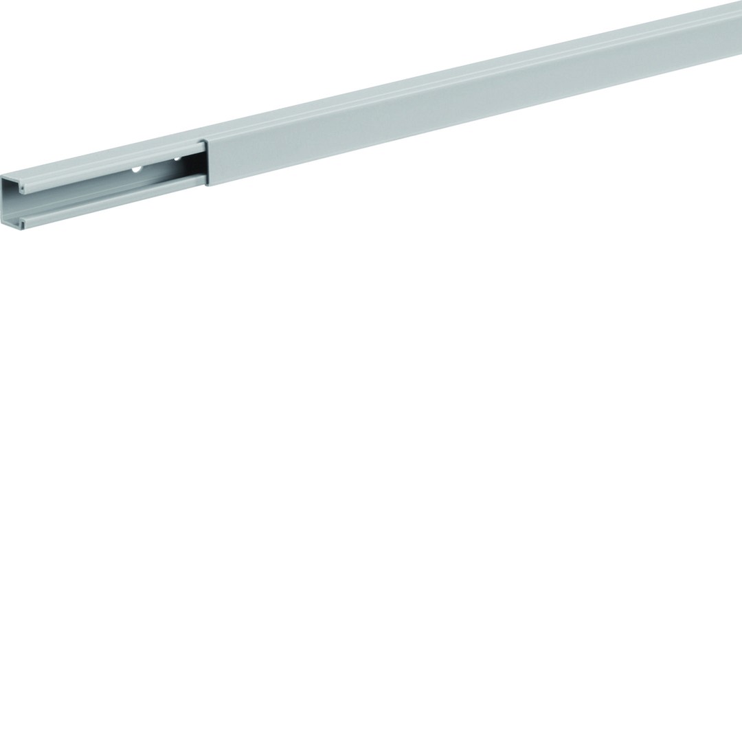 Kanalas PVC su dangčiu 15×15 mm, šviesiai pilkas RAL7035