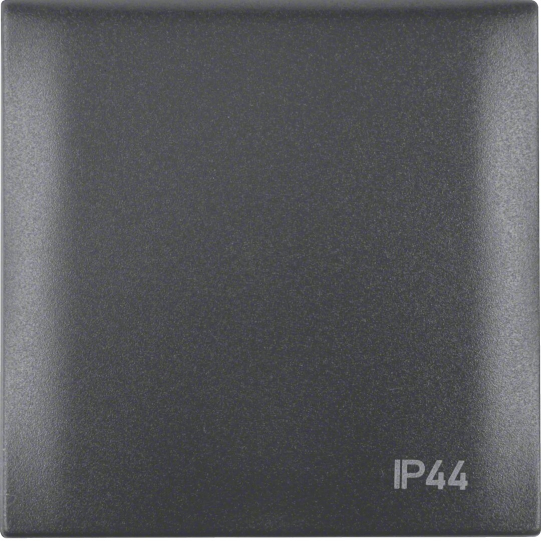 Lizdo dangtelis su simboliu IP44, Berker Integro Flow, matinis antracitas