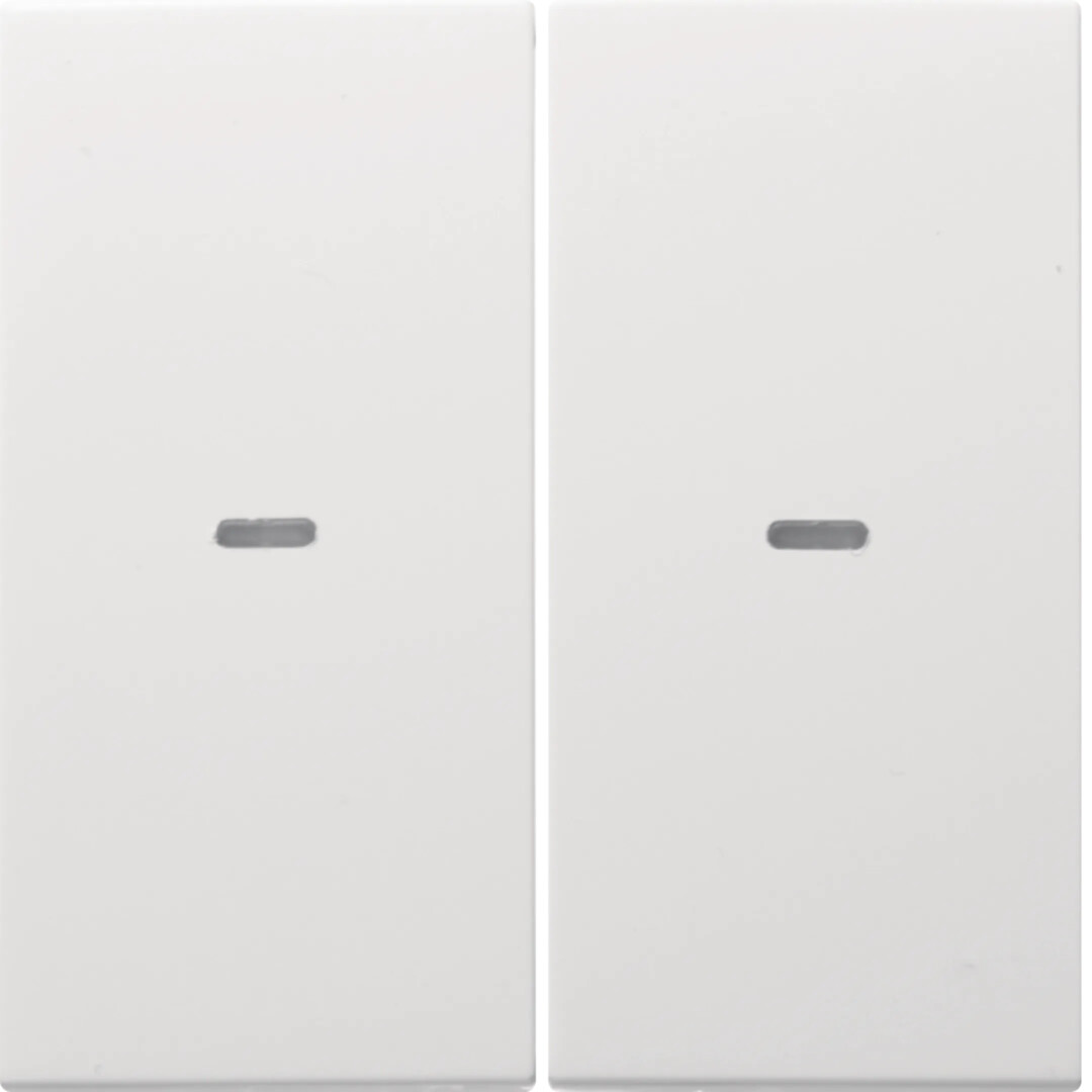 Dangtelis KNX mygtukui, 2-jų klavišų, Berker S1/B.x, baltas blizgus