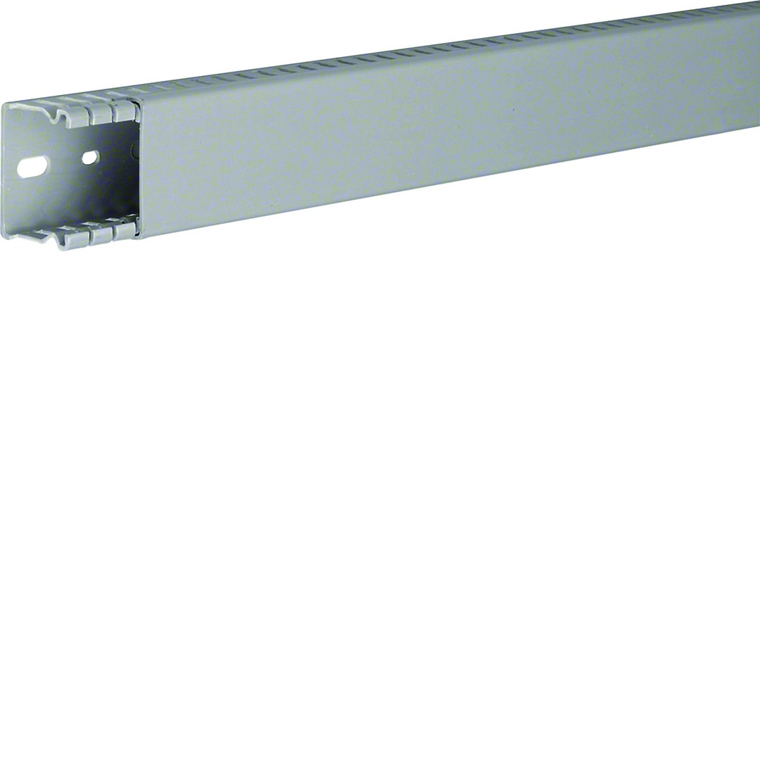 Perforuotas instaliacinis kanalas, 30×40 mm, PVC, BA6, pilkas RAL7030