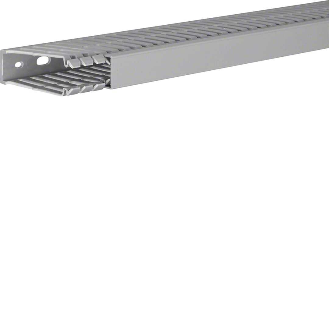Perforuotas instaliacinis kanalas, 80×25 mm, BA7, pilkas RAL7030
