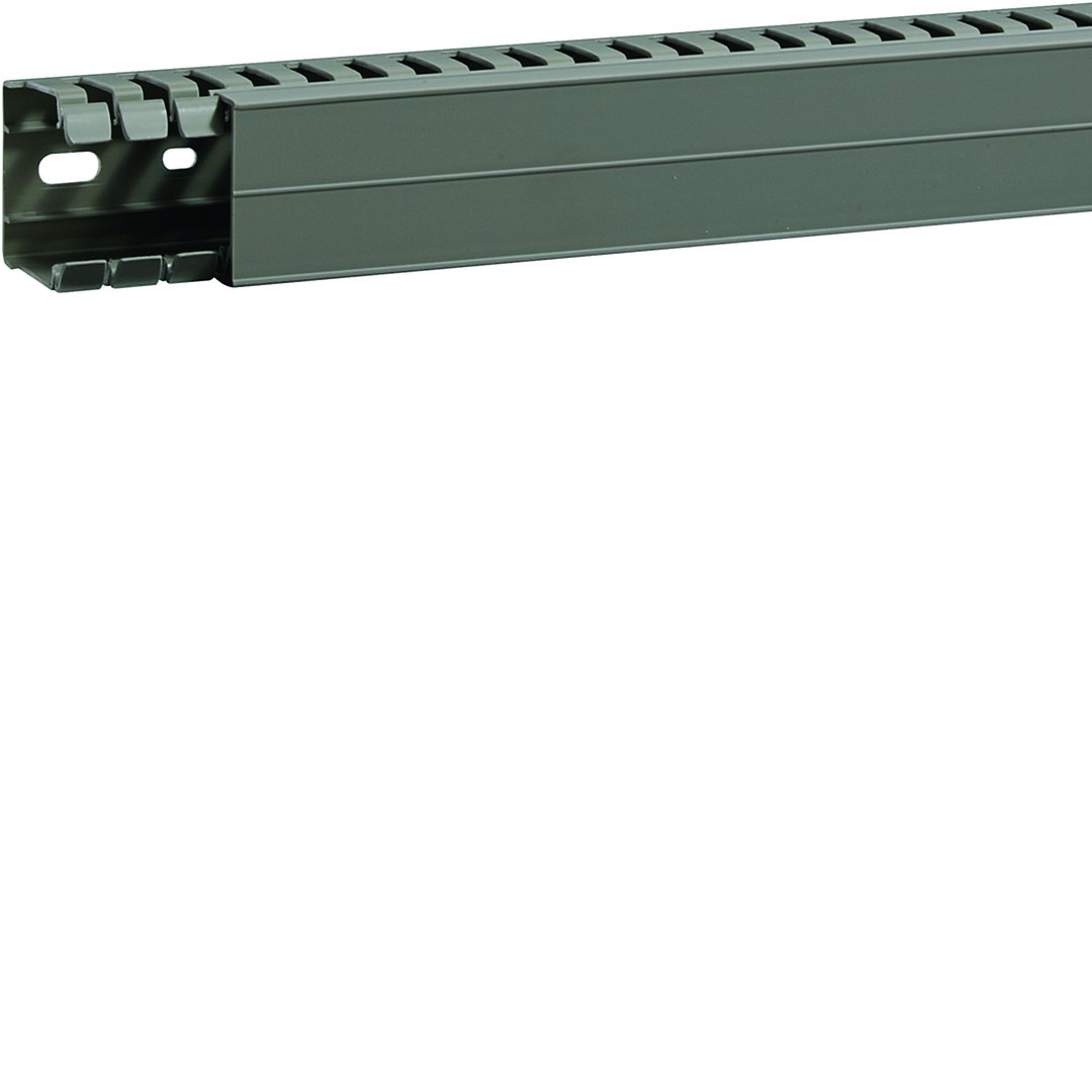 Perforuotas instaliacinis kanalas 40×40 mm, PVC, BA7A, pilkas RAL7030