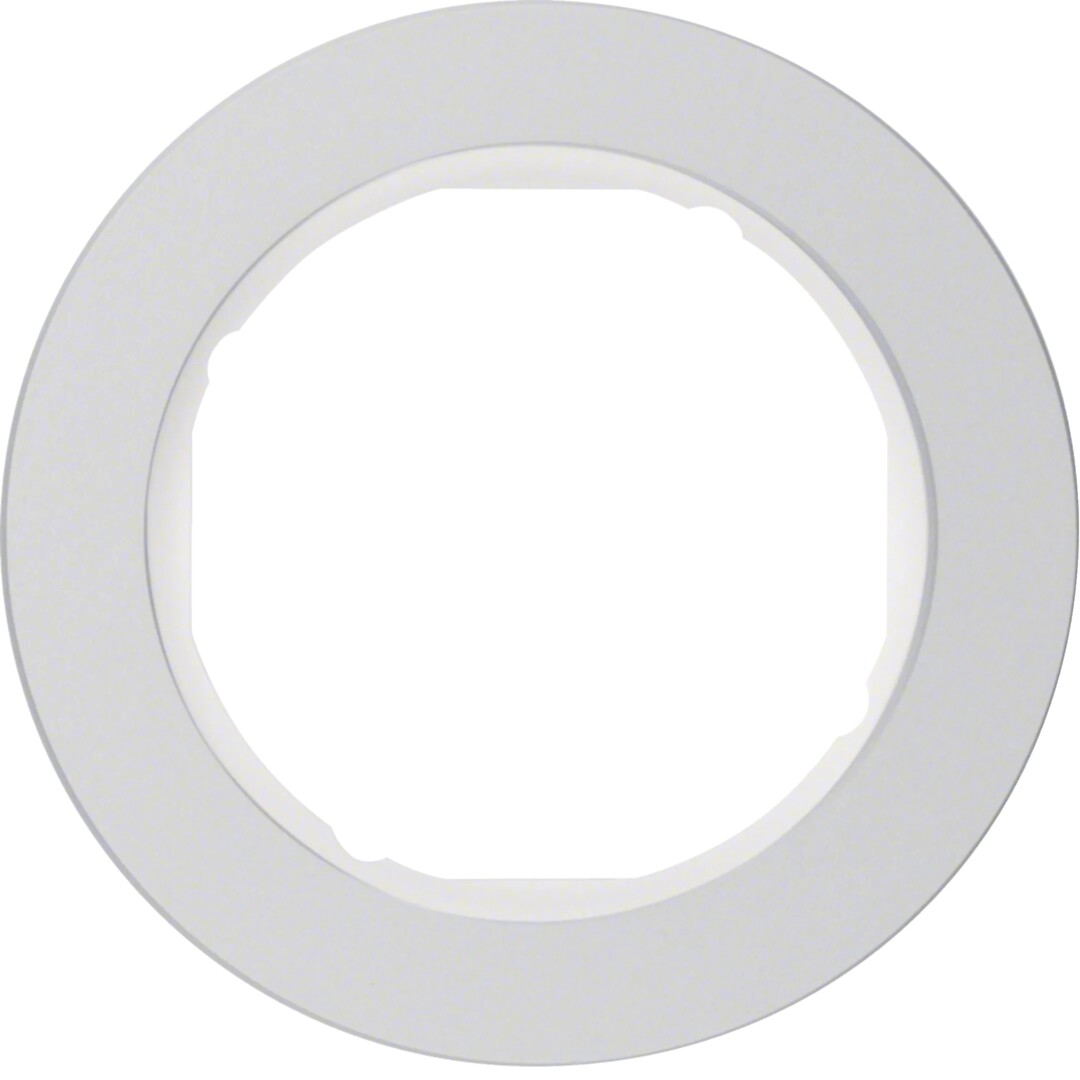 WLD9100AW Vienvietis rėmelis, Berker R.Classic, baltas/ aliuminis
