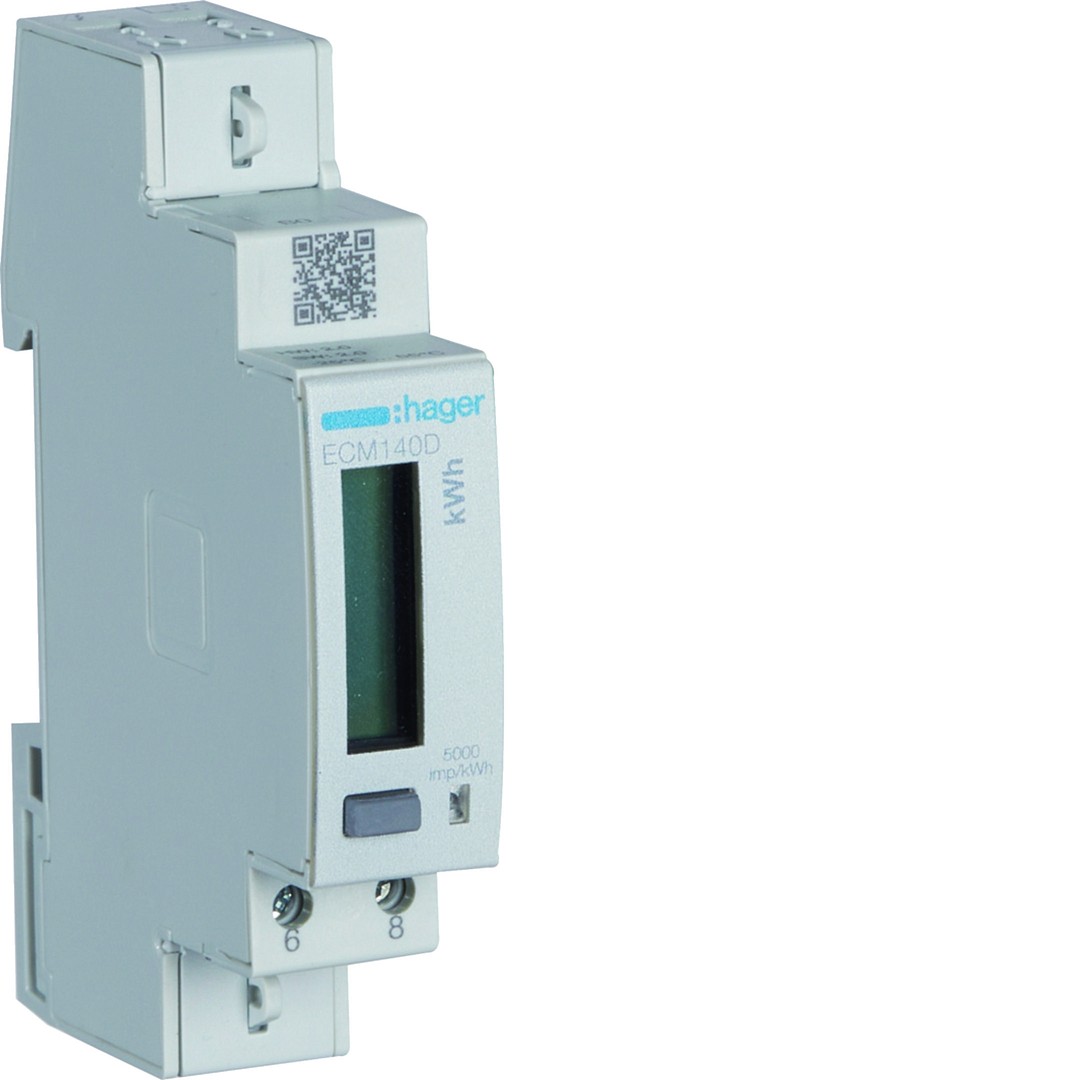 Tiesioginio jungimo elektros skaitiklis, 1F, 40A, 1 modulis, MBUS, MID