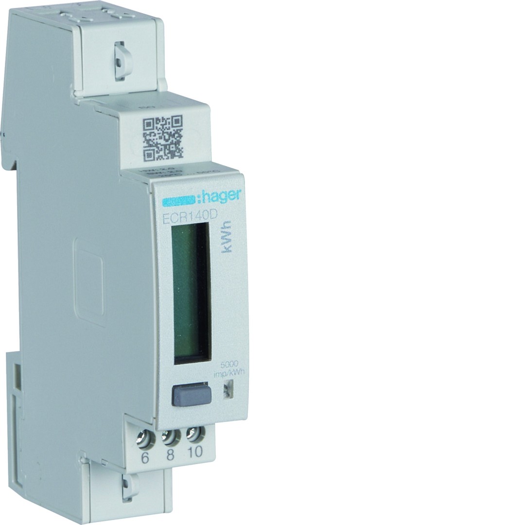 Tiesioginio jungimo elektros skaitiklis, 1F, 40A, 1 modulis, MODBUS, MID