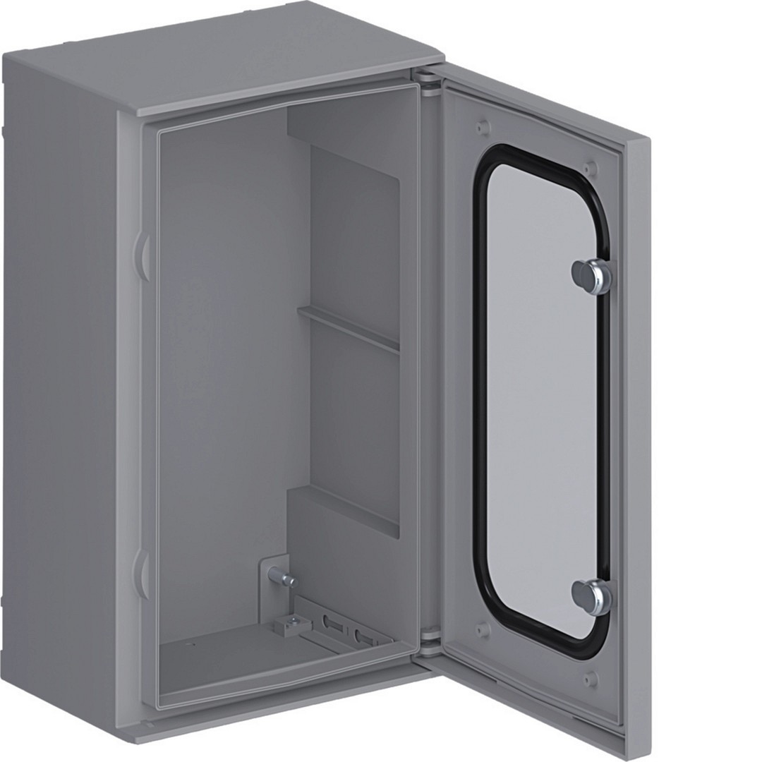 Skydas Orion Plus su skaidr. dur., poliesterio, 500x300x200mm, IP65, be mont. pl