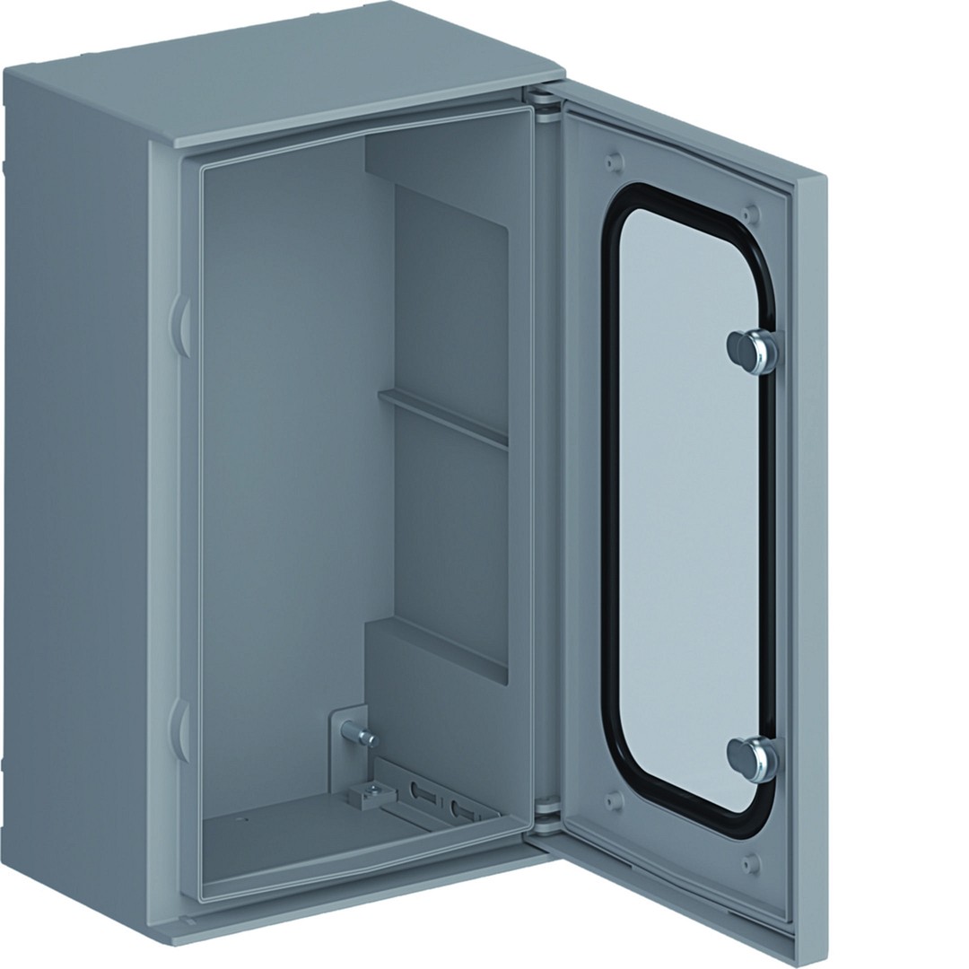 Skydas Orion Plus su skaidr. dur., poliesterio, 500x300x200mm, IP65, be mont. pl