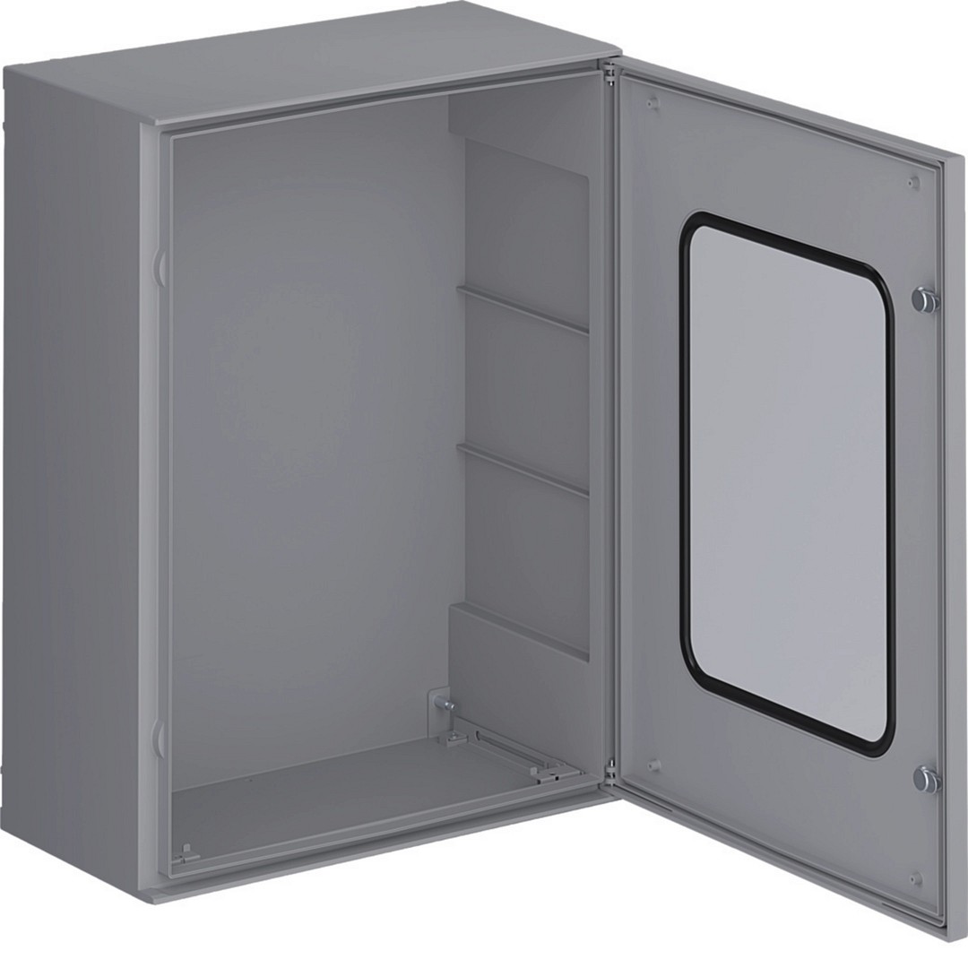 Skydas Orion Plus su skaidr. dur., poliesterio, 800x600x300mm, IP65, be mont. pl