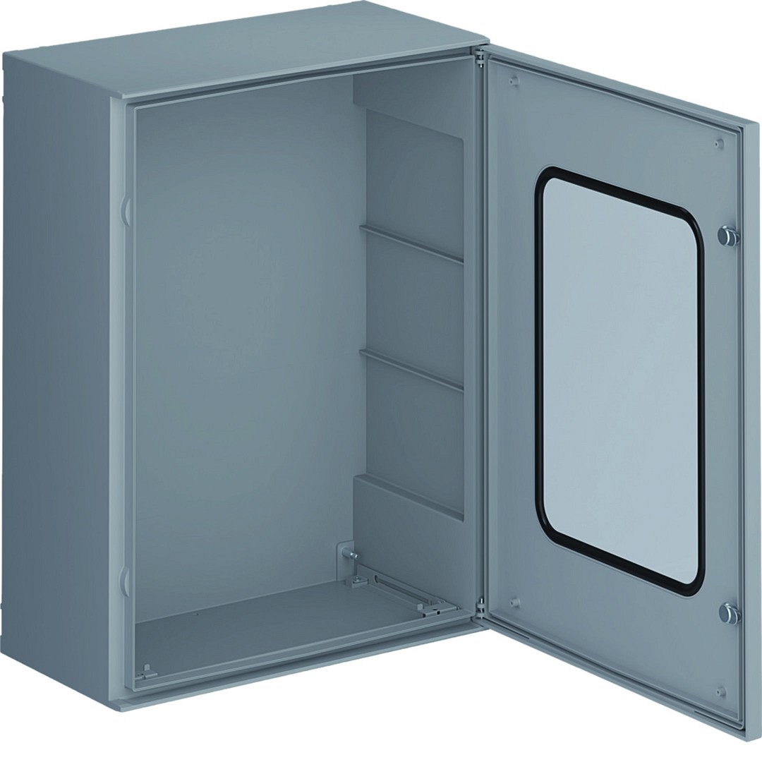 Skydas Orion Plus su skaidr. dur., poliesterio, 800x600x300mm, IP65, be mont. pl