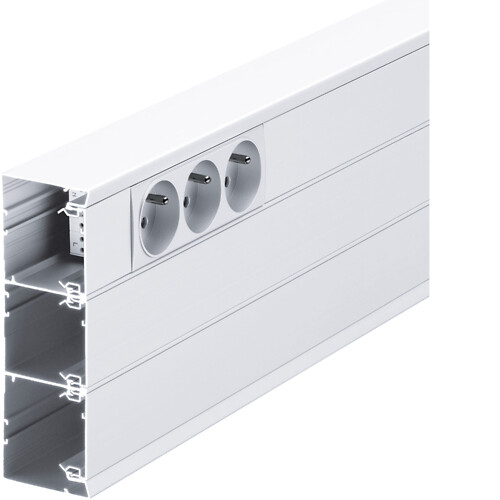 Kanalas 45×45 standarto instaliacijai, 50×160 mm, baltas aliuminis
