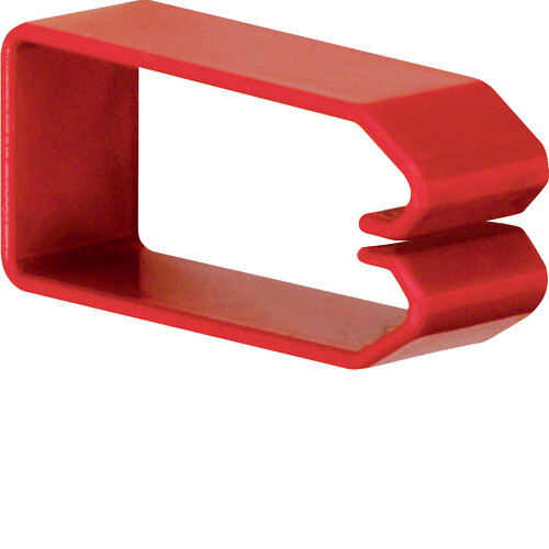 Laikikliai laidų perforuotiems kanalams 75x37mm, hfr ROT (raudonas)