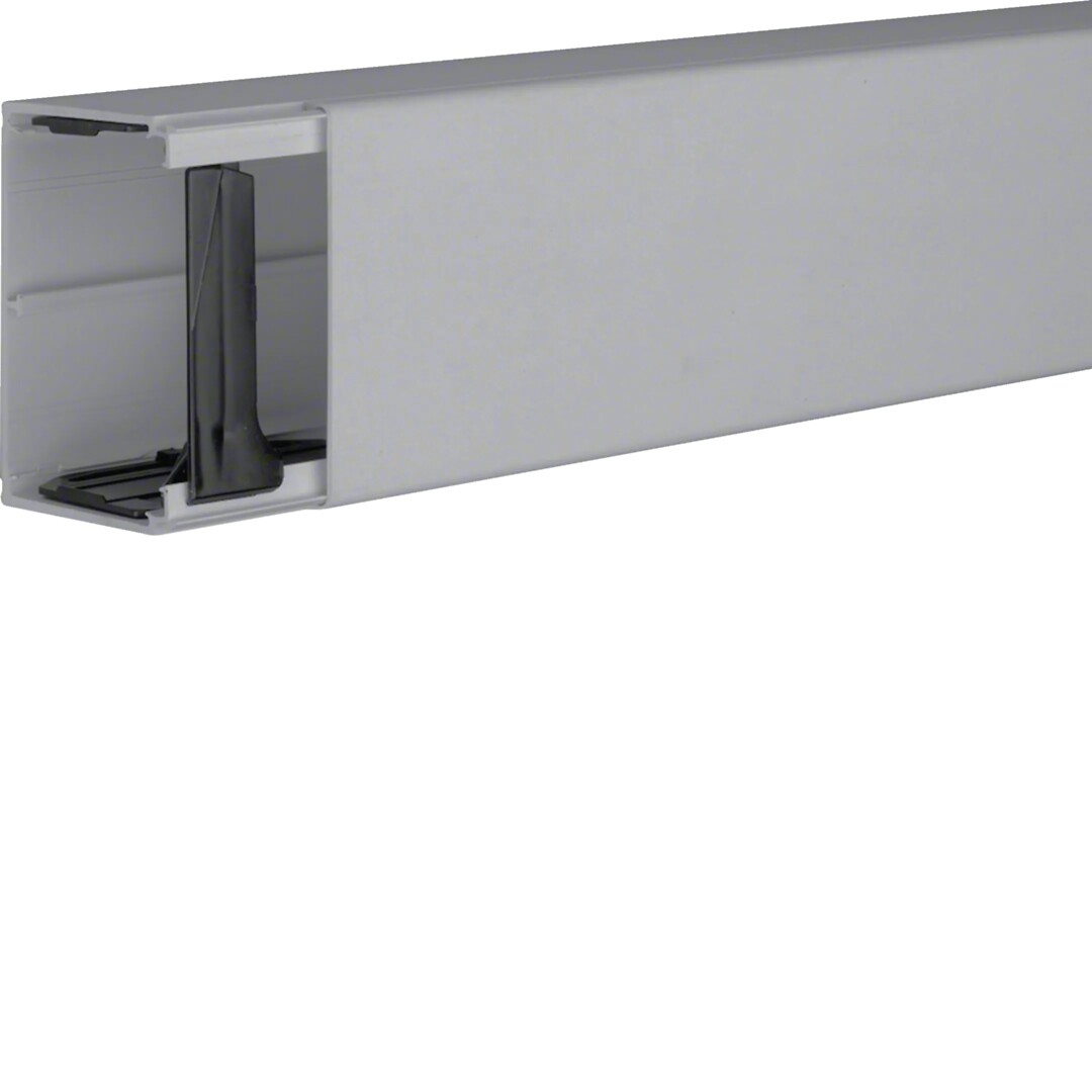 Kanalas PVC su dangčiu 60×90 mm, pilkas RAL7050
