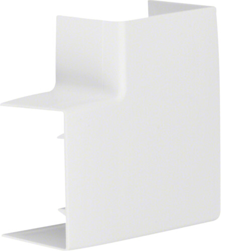 Kanalo PVC su dangčiu, 40×60 mm, plokščias kampas, baltas, RAL9010