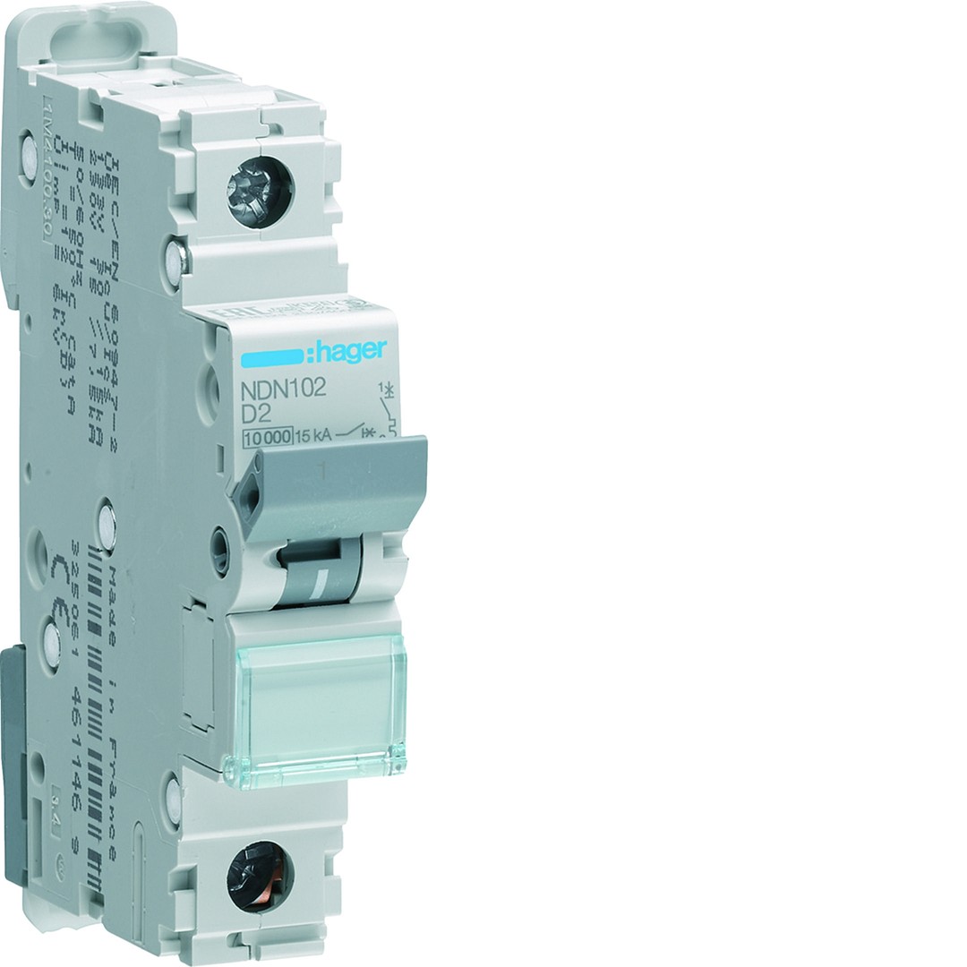 Automatinis jungiklis, 1P, 10kA, D-2A, 1 modulis
