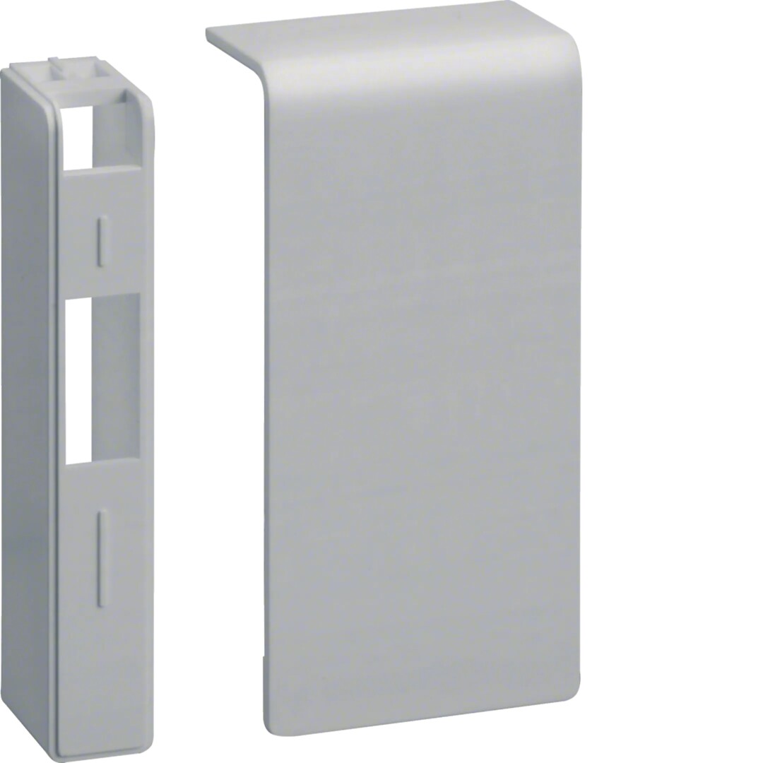 SL grindjuostinio kanalo galinis dangtelis, 20×80 mm, aliuminio spalva