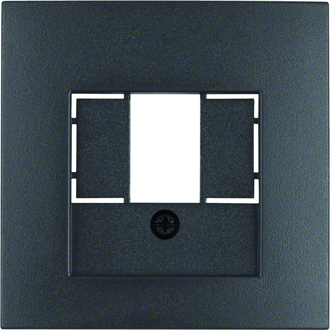 Centrinė plokštė TAE cut-out cut-out, Berker S1/B3/B7, matinė antracito