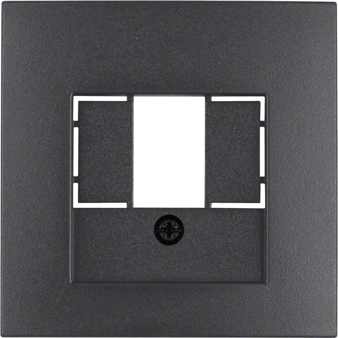 Centrinė plokštė TAE cut-out cut-out, Berker S1/B3/B7, matinė antracito