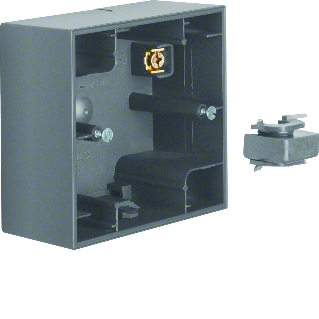 Adapteris su dugnu, 1-vietis, v/t., Berker K1, matinis antracitas