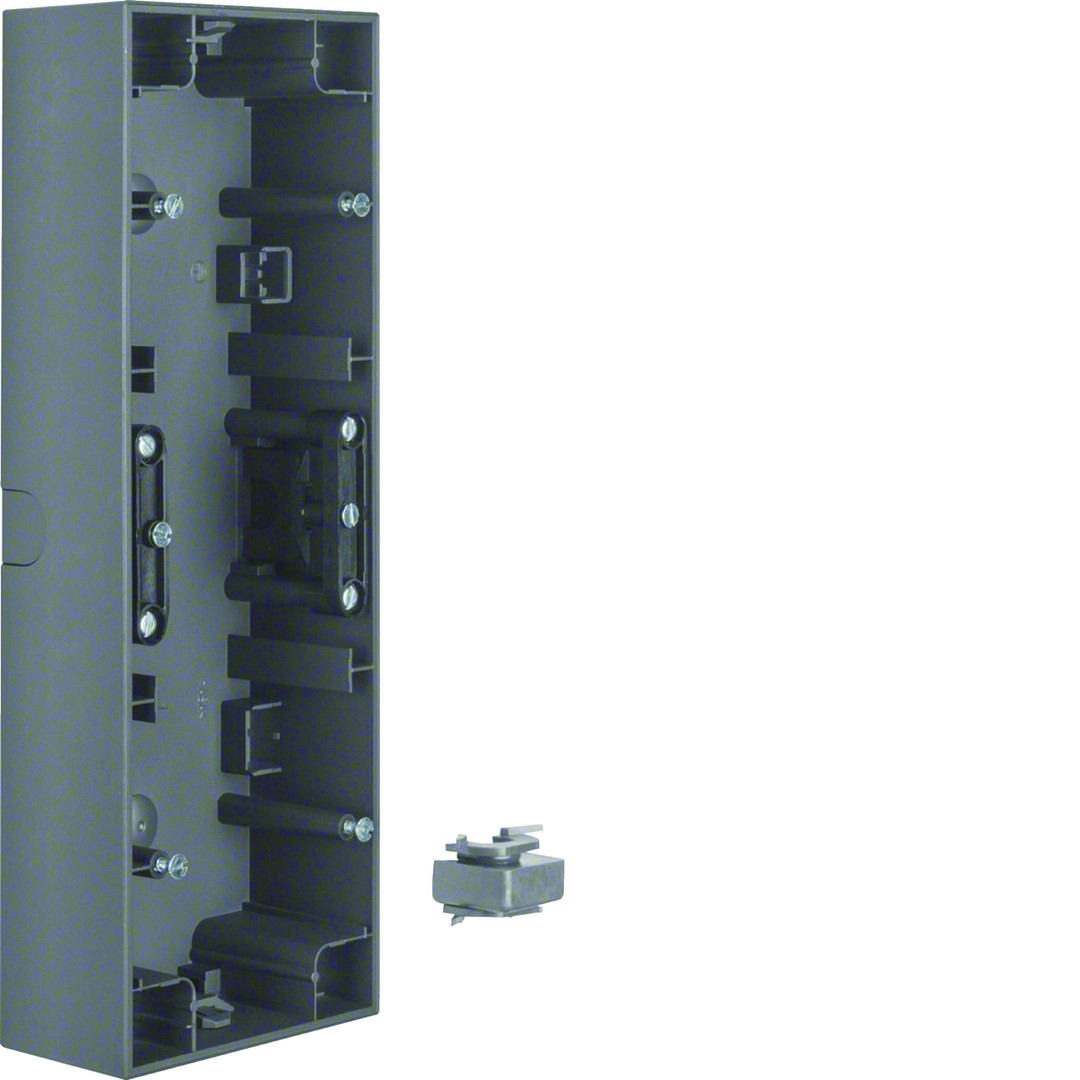 Adapteris su dugnu,3-vietis, horizont.,Berker K1,matinis antracitas