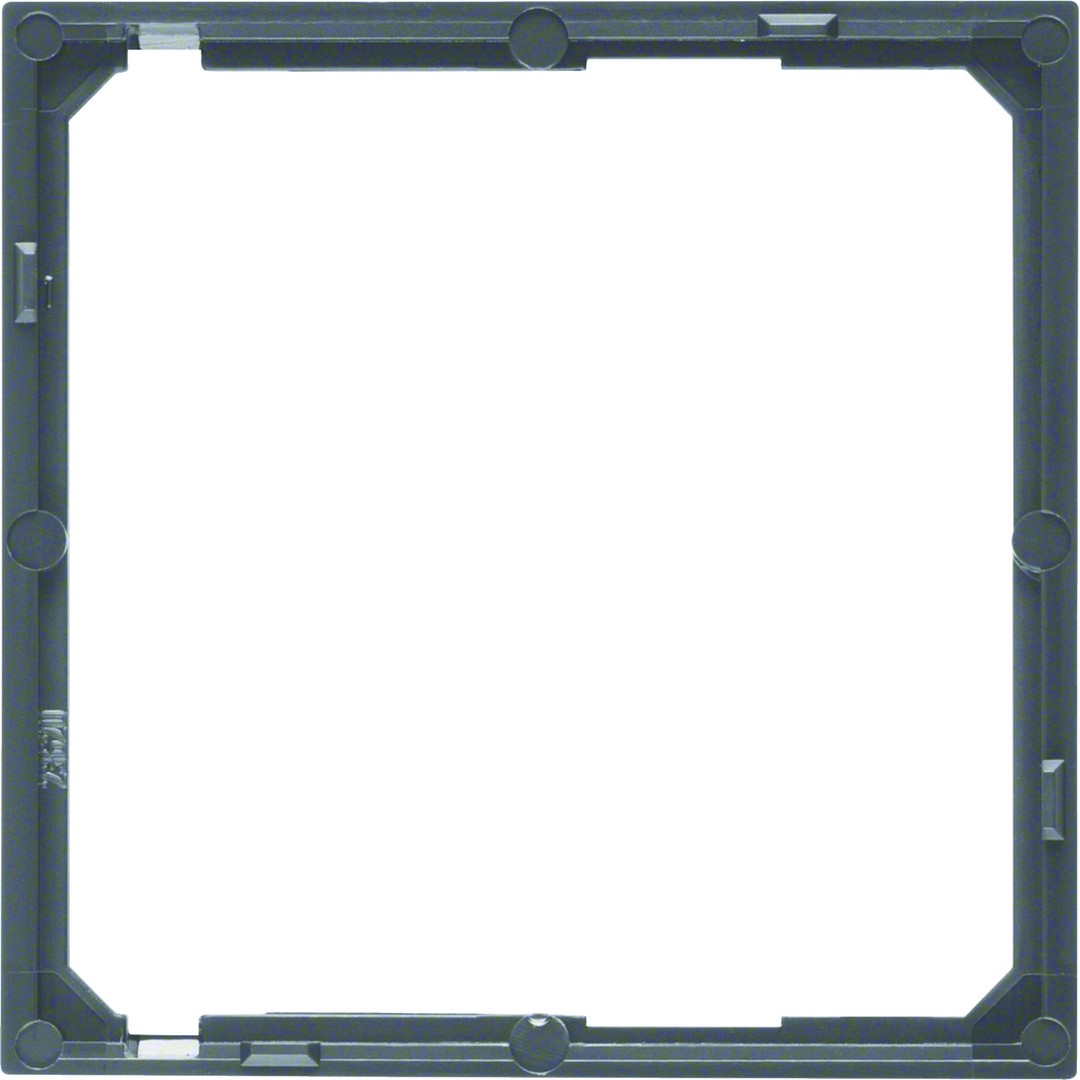 Centrinės plokštės tarpinis rėmas RJ/TV lizdui 50x50mm, Berker S1/B3/B7, antrac.