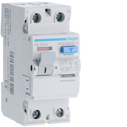 Strāvas noplūdes automāts 2P 40A 100mA AC – tips