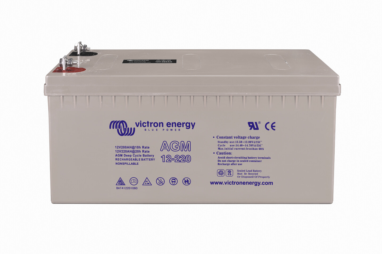 Victron Energy AGM Dziļās izlādes Akumulators  12V 220Ah