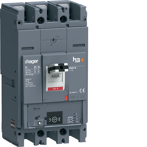 Slēdzis MCCB  h3+ P630 3x400A 40kA