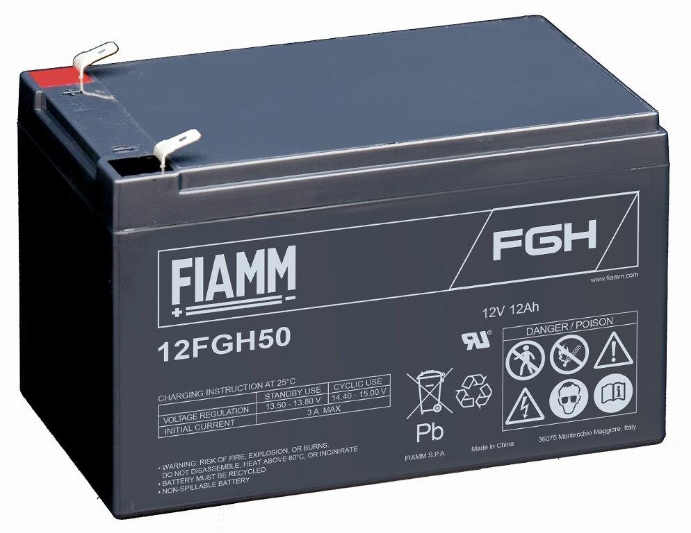 Svina-skābes akumulators 12FGH50, 12V 12Ah