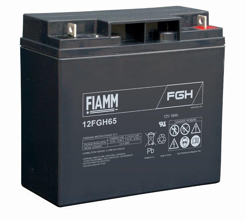 Svina skābes akumulators 12FGH65, 12V 18Ah