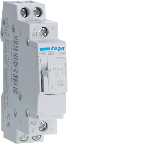 Impulsu relejs, 24V/16A, 2 NO