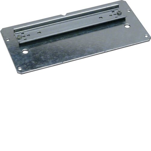 Montāžas plate Univers skapim ar DIN sliedi 120×250 mm