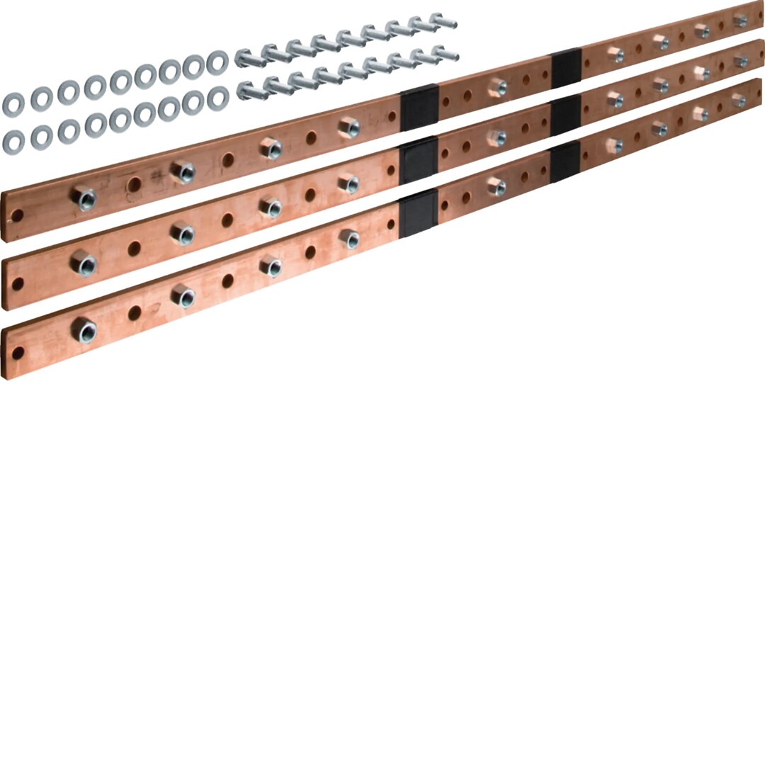 CU kopne, universN, 40x10mm, 5 lauki, 9 atvienošanas sloksnēm NH1-3, (gab.)