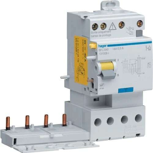 Noplūdes bloks 4P 40A 30mA AC – tips