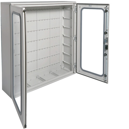 Skapis Orion Plus Polyester ar stikla durvīm 1150x1100x300 mm
