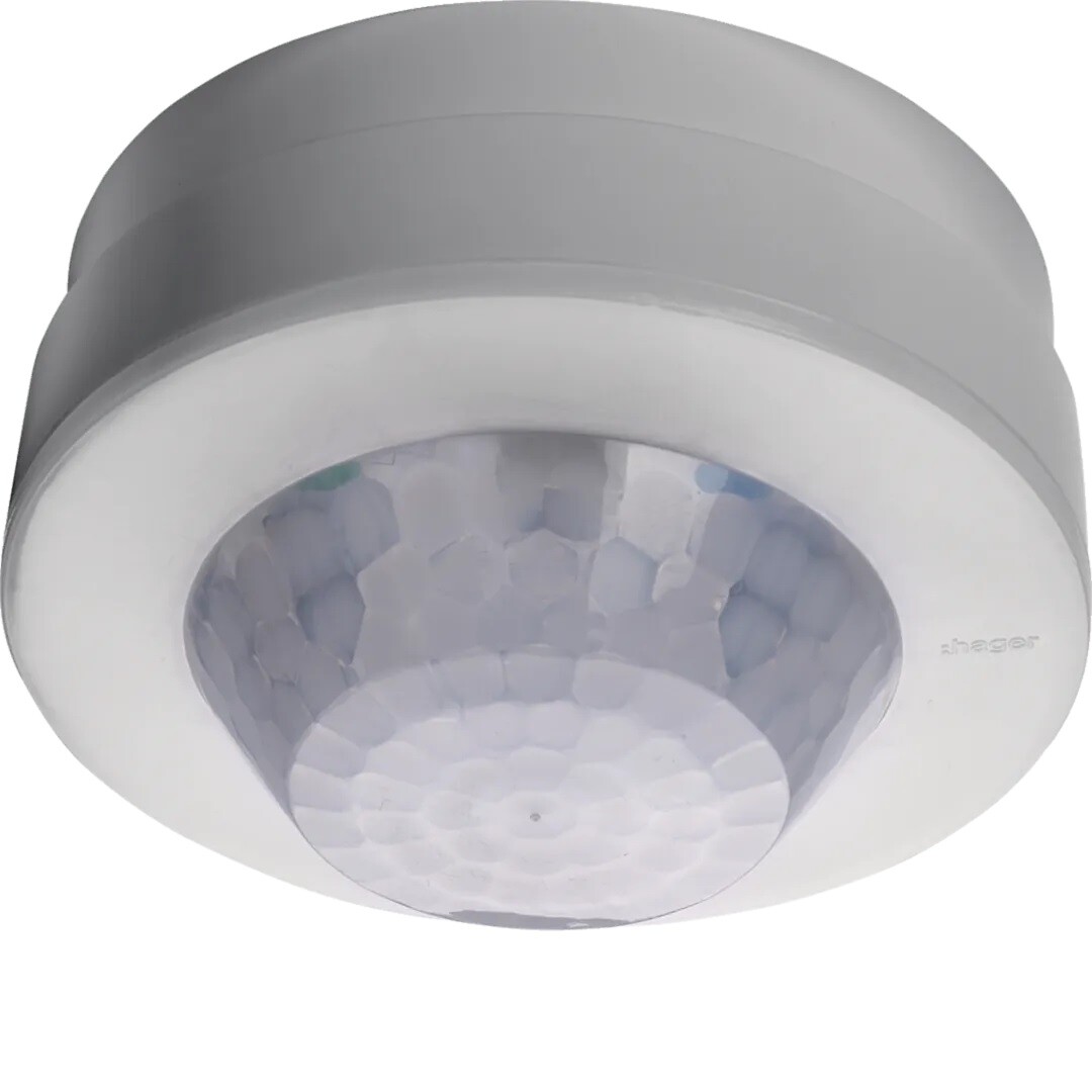 Kustības sensors 360o, virsapmetuma, darbības rādiuss 20m, balts