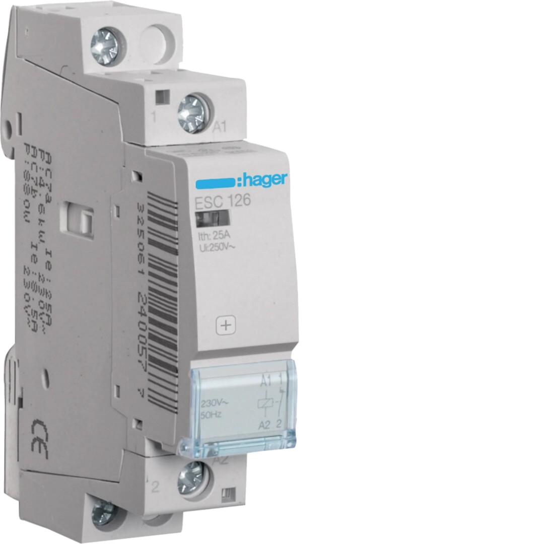 Kontaktors 25A, 1NC, 230V