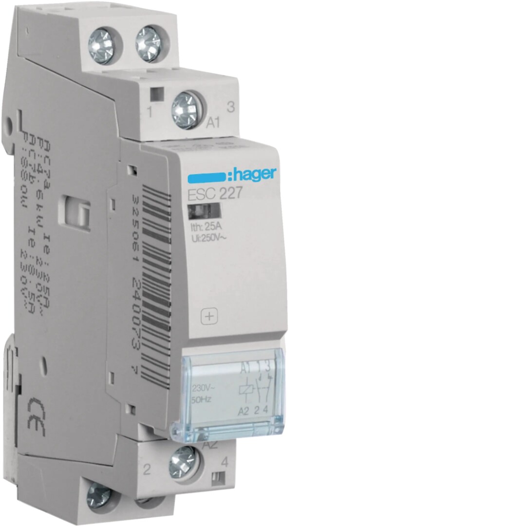 Kontraktors 25A, 1NO+1NC, 230V