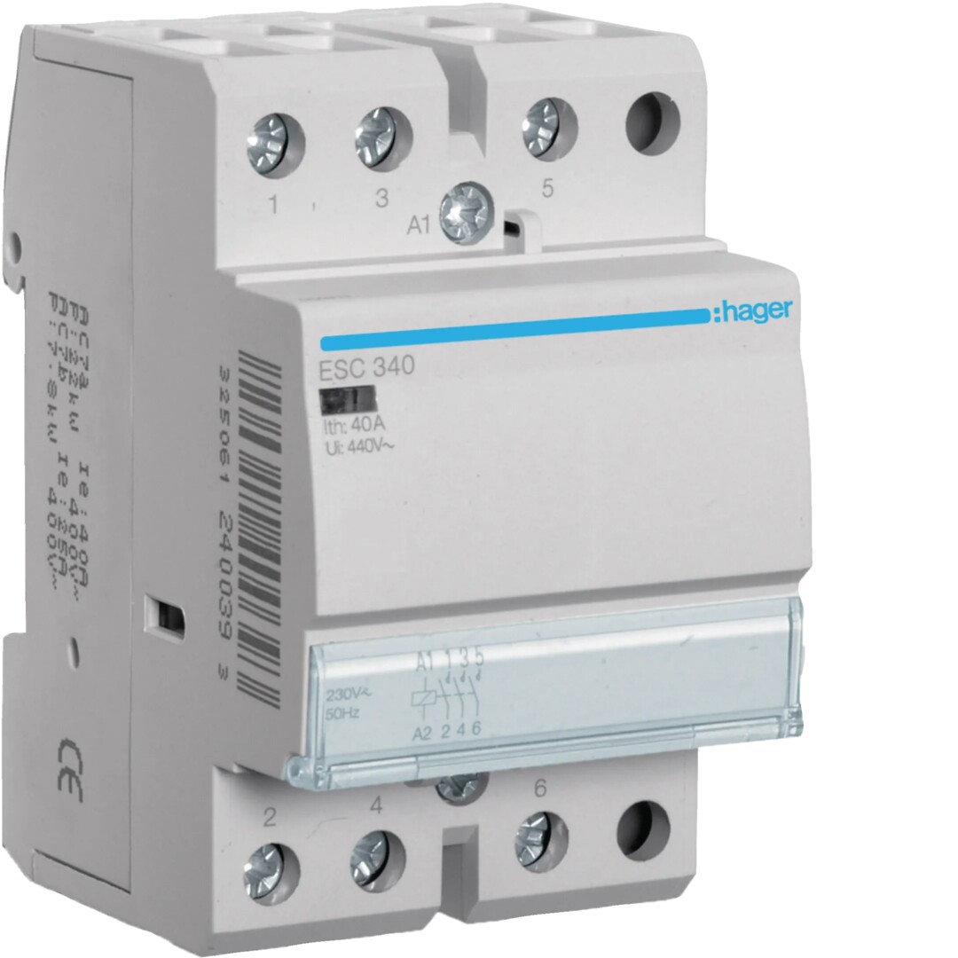 Kontaktors 40A, 3NO, 230V