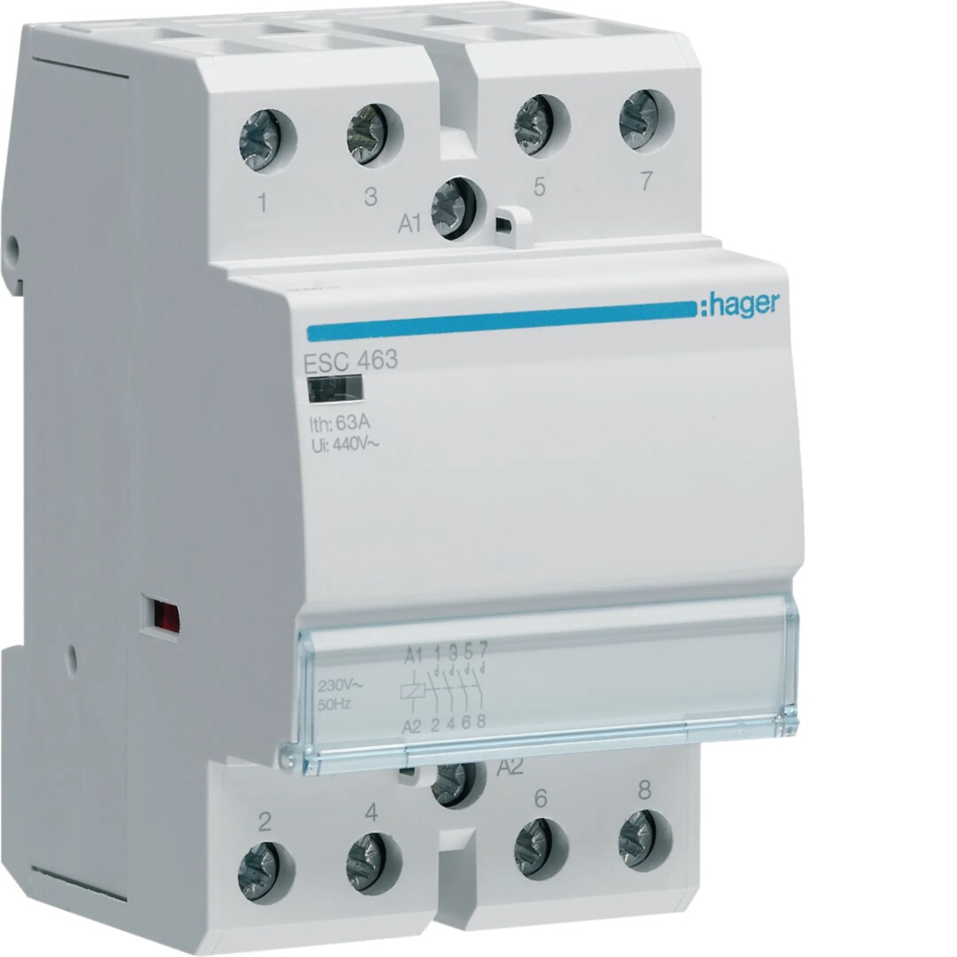 Kontaktors 63A, 4NO, 230V