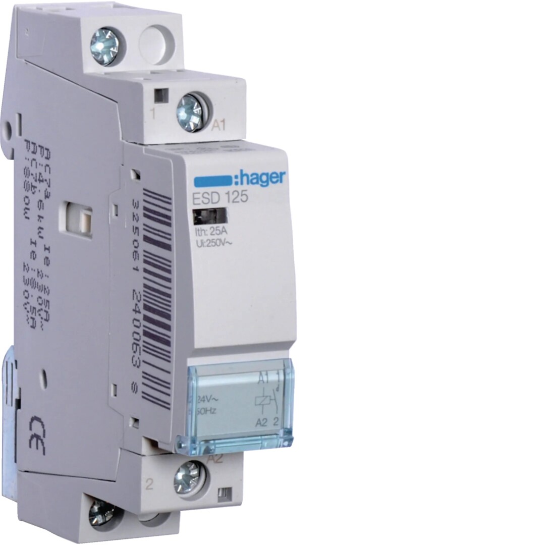 Kontaktors 25A, 1NO, 24V