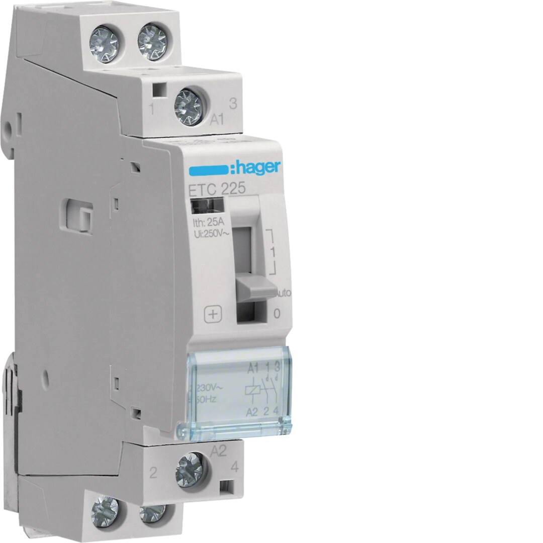 Nakts un dienas kontaktors 25A, 2NO, 230V